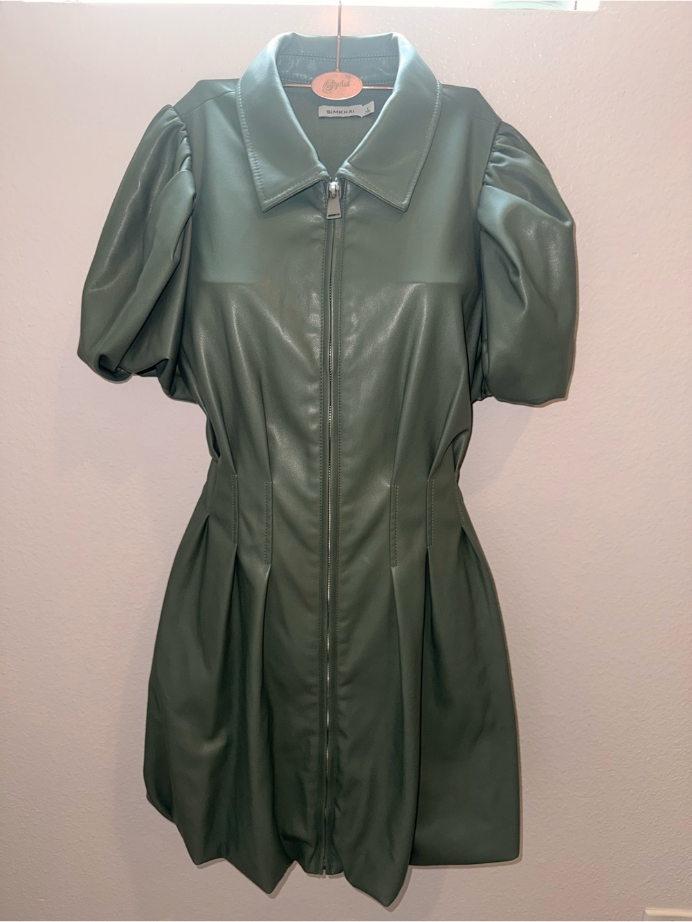 SIMKHAI Callista pleaded mini dress